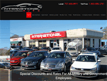 Tablet Screenshot of 1internationalauto.com